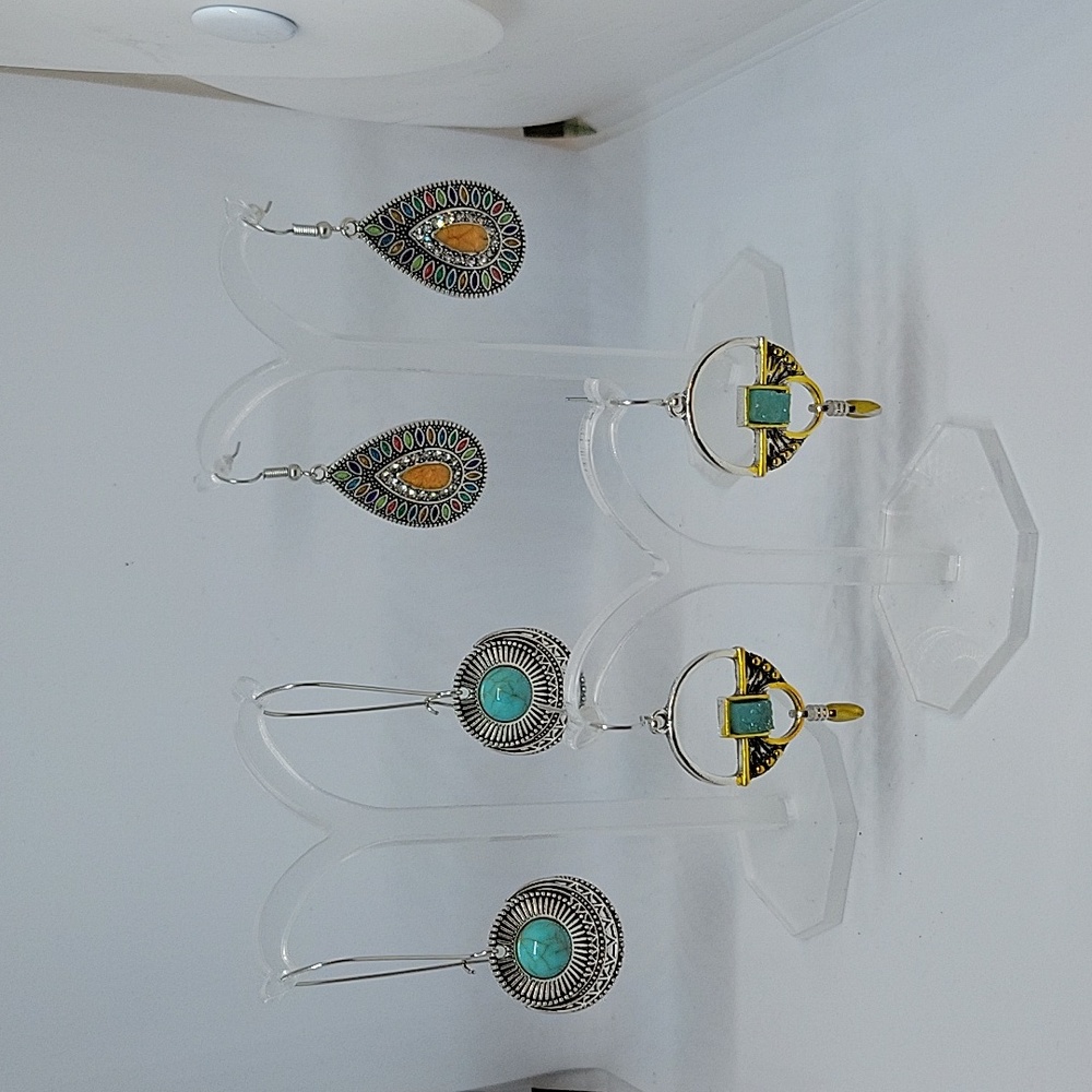Womens, Teen, Girls Boho style pierced earring bundle